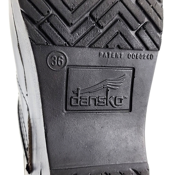 Dansko Women's Black Leather Cabrio Clog Work Shoes Supportive Sz 36 - Picture 10 of 16